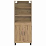 vidaXL Haut Armoire Chêne artisanal 69 5 x 34 x 180 cm