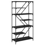 vidaXL Étagère Chêne noir 91 x 36 x 176 cm Bois d'ingénierie