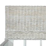 vidaXL Cadre de lit Gris Rotin naturel 160 x 200 cm