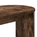 vidaXL Table d'appoint Chêne fumé 50 x 39 5 x 55 cm Bois d'ingénierie