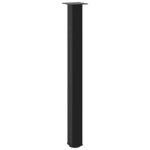 vidaXL Pieds de table de bar 4 pièces Noir 90-92 cm Acier