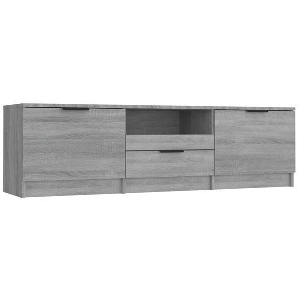 vidaXL Meuble TV Sonoma gris 140x35x40 cm Bois d'ingénierie