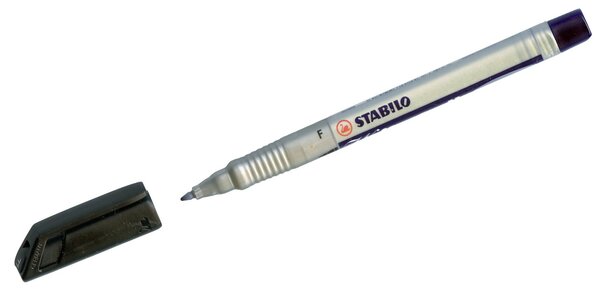 Stylo Feutre Permanent Write-4-all Pointe Fine 0 7 mm Noir STABILO