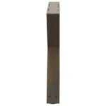 vidaXL Pieds de table basse 2 pièces Acier naturel 60 x (42-43 3) cm Acier