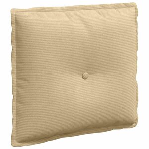 vidaXL Coussin de Dos Vert gris 50 x 45 cm Tissu en velours côtelé