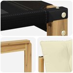 vidaXL Ensemble de canapés d'extérieur 8 Pièces Blanc et crème