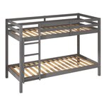 Lit superposé Jip gris + matelas
