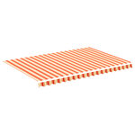 vidaXL Tissu de remplacement pour auvent Jaune et orange 4 5x3 m