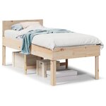 vidaXL Cadre de lit sans matelas 80x200 cm bois massif de pin