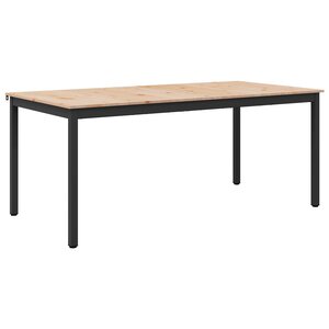 vidaXL Table de salle à manger / Table de repas Naturel