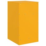 vidaXL Tables de chevet 2 Pièces jaune moutarde 34 5x39x62 cm acier