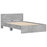 vidaXL Cadre de lit sans matelas gris béton 120x200 cm