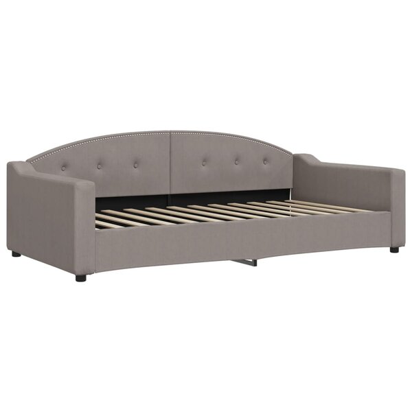 vidaXL Lit de repos taupe 100x200 cm tissu