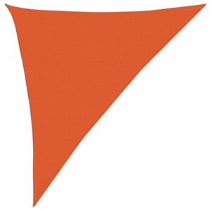 vidaXL Voile d'ombrage 160 g/m² triangulaire orange 3x4x5 m PEHD