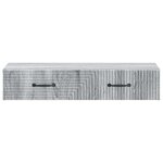 vidaXL Table d'appoint murale Sonoma gris 87 5 x 34 5 x 17 cm