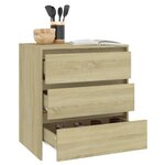 vidaXL Buffet Chêne sonoma 70x41x75 cm Bois d'ingénierie