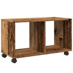 vidaXL Armoire à roulettes vieux bois 72x33x42 5 cm bois d'ingénierie