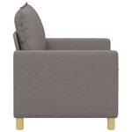 vidaXL Canapé Taupe 126 x 81 x 87 5 cm Tissu