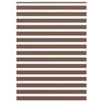 vidaXL Store zèbre marron 160x200cm largeur du tissu 155 9cm polyester