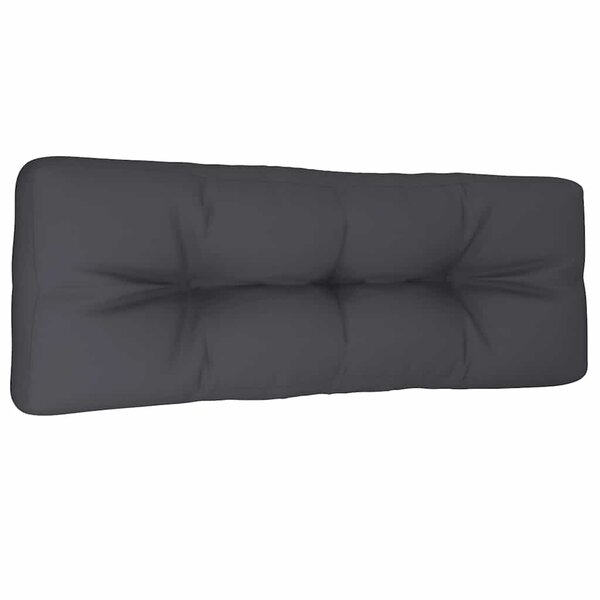 vidaXL Coussin de palette anthracite 120x40x12 cm tissu