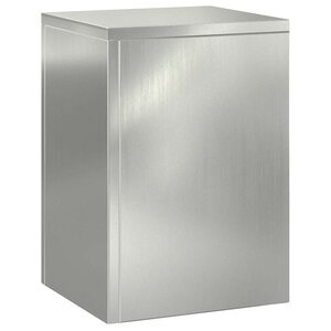 vidaXL Supports pour plantes 3 Pièces Argent 24 x 24 x 75 cm