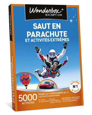 Coffret cadeau - WONDERBOX - Saut en parachute et activités extrêmes