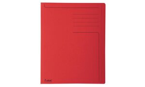 Pack 100 Chemises à bord décalé Forever® 280g Imprimée - 24x32cm - Rouge EXACOMPTA