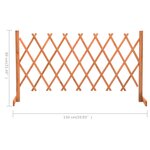 vidaXL Clôture en treillis de jardin Orange 150x80 cm Bois de sapin