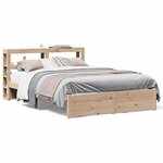 vidaXL Cadre de lit avec tête de lit sans matelas 120x200 cm