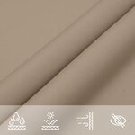 vidaXL Voile de parasol tissu oxford triangulaire 5x5x5 m taupe