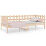 vidaXL Lit de jour sans matelas 90x190 cm bois de pin massif