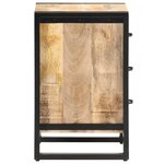 vidaXL Table de chevet 40x35x55 cm Bois de manguier solide