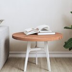 vidaXL Dessus de table Ø50x2 5 cm rond bois massif de hêtre