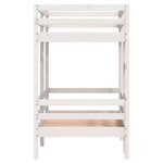 vidaXL Lit superposé sans matelas blanc 75x190 cm bois de pin massif