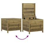 vidaXL Salon de jardin 5 Pièces bois de pin imprégné