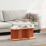 vidaXL Table basse Marron cire 80 x 39 5 x 33 5 cm Bois massif en pin