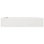vidaXL Jardinière blanc 110x110x23 cm bois de pin massif