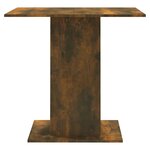 vidaXL Table à dîner Chêne fumé 80x80x75 cm Bois d'ingénierie