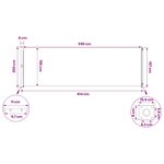 vidaXL Store latéral rétractable Rectangulaire 200 x 600 cm Polyester