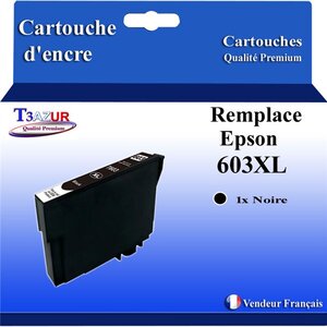 Cartouche Compatible avec Epson 603 603XL Noire pour Epson Expression Home XP-2100  XP-2105  XP-2150  XP-2155  XP-3100  XP-3105  XP-3150  XP-3155  XP-4100  XP-4105  XP-4150  XP-4155 Noire