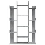 vidaXL Bibliothèque Sonoma gris 86x25 5x140 cm Bois d'ingénierie