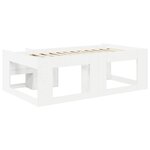 vidaXL Cadre de lit pour enfants avec rangement Blanc 90 x 200 cm