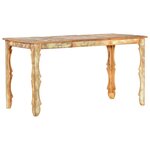 vidaXL Table de salle à manger 140x70x76cm Bois de récupération massif