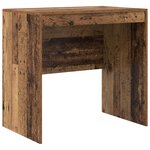 vidaXL Bureau avec tiroir avec étagère avec stockage 2 Pièces Bois ancien
