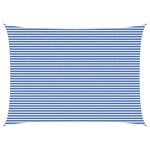 vidaXL Voile d'ombre 5 x 6 m HDPE Rectangulaire Bleu et Blanc