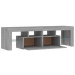 vidaXL Meuble TV avec lumières LED Sonoma gris 140x36 5x40 cm
