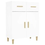 vidaXL Buffet blanc 69 5x34x89 cm bois d’ingénierie