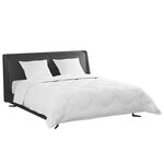 vidaXL Ensemble de Duvet avec oreiller 3 pc Blanc Plume de canard