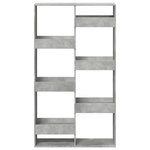vidaXL Cloison de séparation gris béton 100x33x175cm bois d'ingénierie