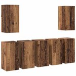 vidaXL Ensemble meuble TV 7 Pièces Bois ancien 30.5 x 30 x 60 cm